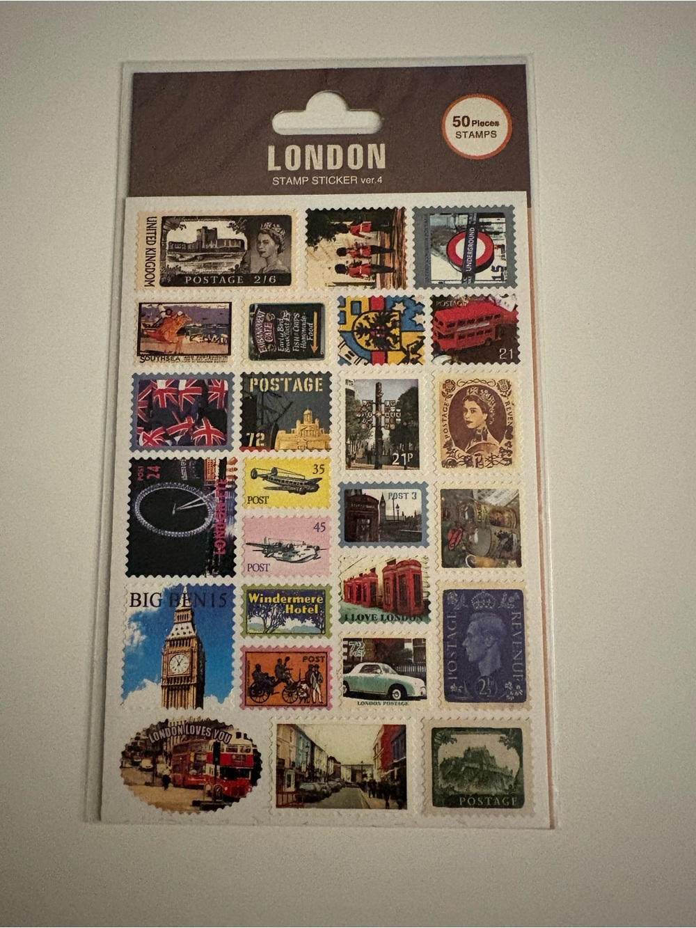 London Stamp Sticker
